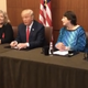Illustration for article titled Donald Trump Manages to Not Grab Anything in Surprise Facebook Live With Clinton Accusers